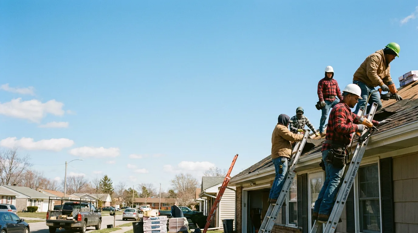 Roofing in New Burnside, IL near me